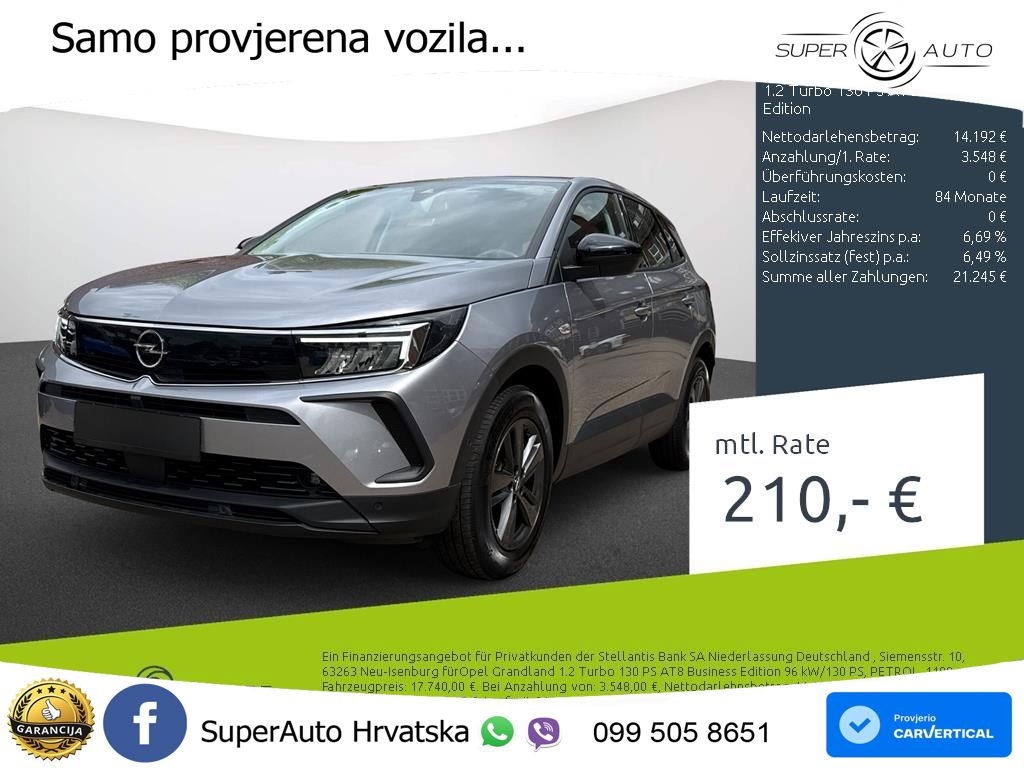Opel Grandland 1.2i Turbo (130 KS) Automatic Business