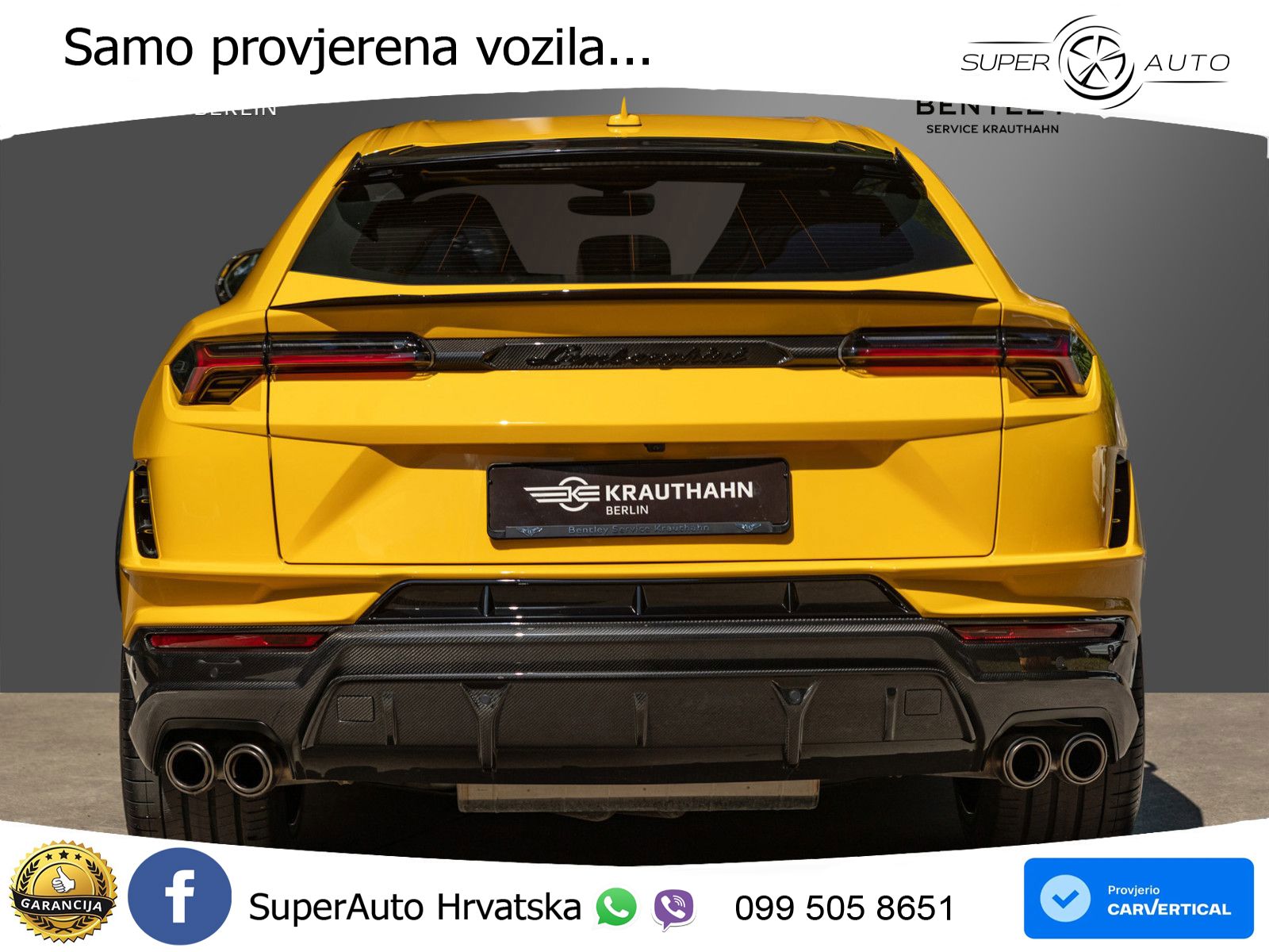 Lamborghini Urus S 4.0 V8 (666 KS) 4WD Automatic LED+GR SJED+ACC