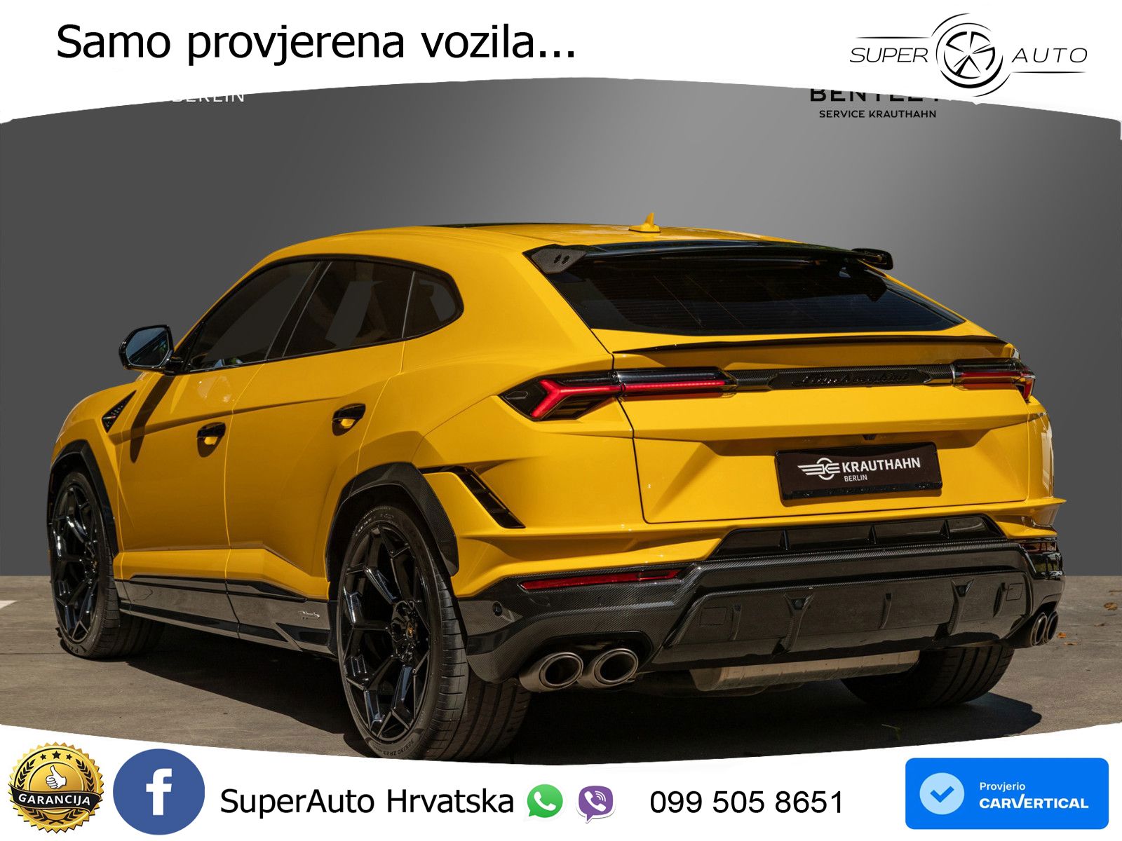 Lamborghini Urus S 4.0 V8 (666 KS) 4WD Automatic LED+GR SJED+ACC