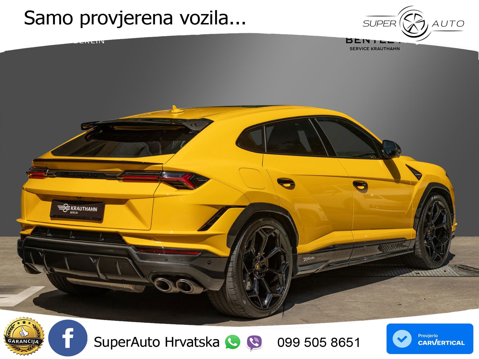 Lamborghini Urus S 4.0 V8 (666 KS) 4WD Automatic LED+GR SJED+ACC