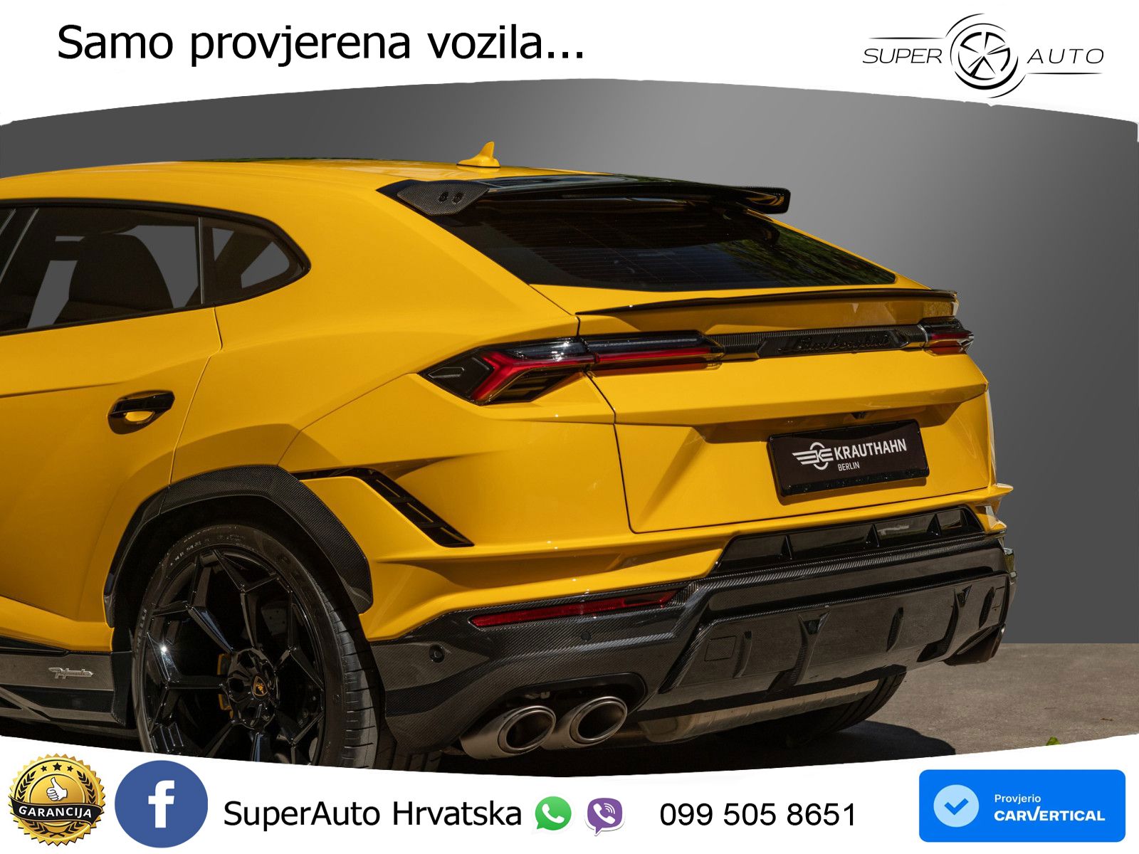 Lamborghini Urus S 4.0 V8 (666 KS) 4WD Automatic LED+GR SJED+ACC