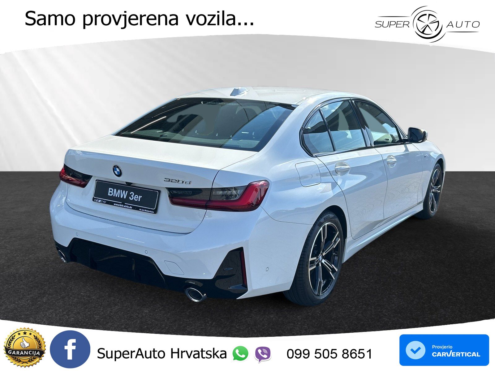 BMW 320d (190 KS) Steptronic M Sport LED+GR SJED+ACC