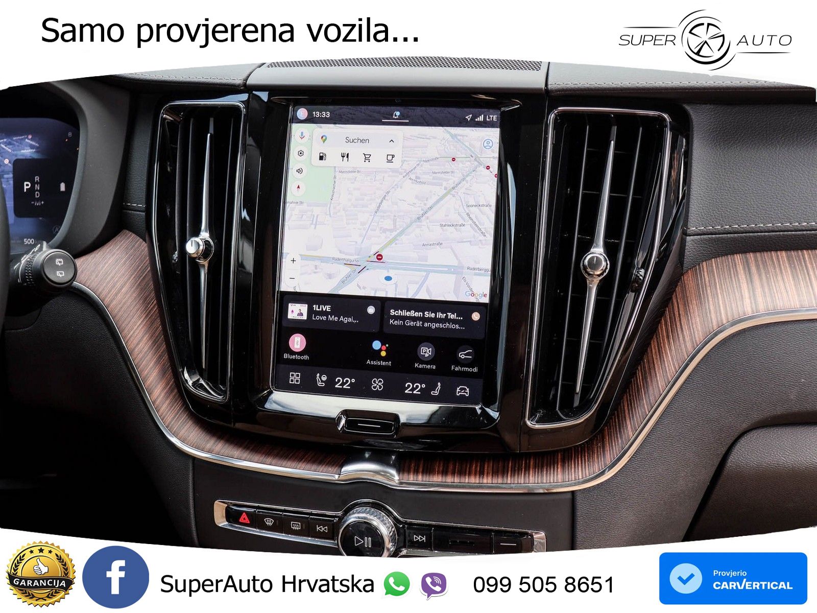 Volvo XC60 B5 Benzin AWD Geartronic ZRAČNI+ACC+GR SJED+KAM+PANO