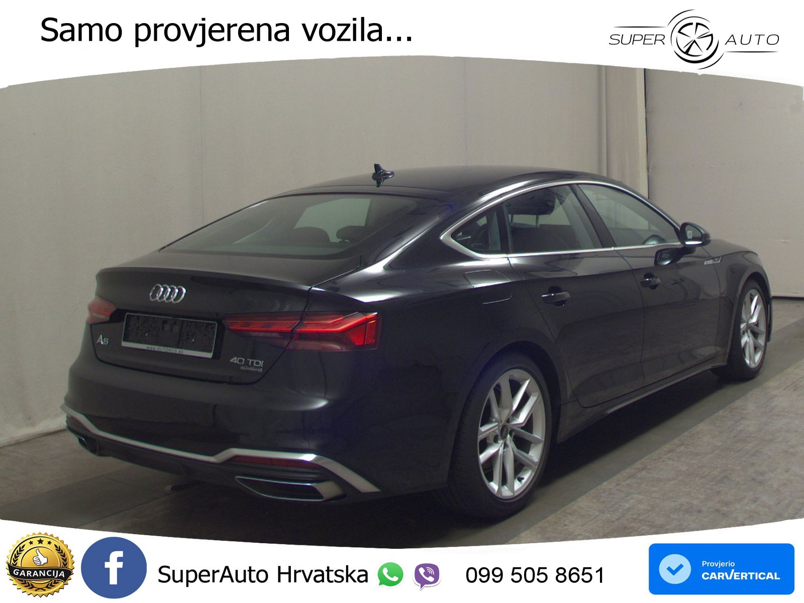 Audi A5 Sportback 40 TDI (204 KS) quattro S tronic S line MATRIX+GR SJED+KAM