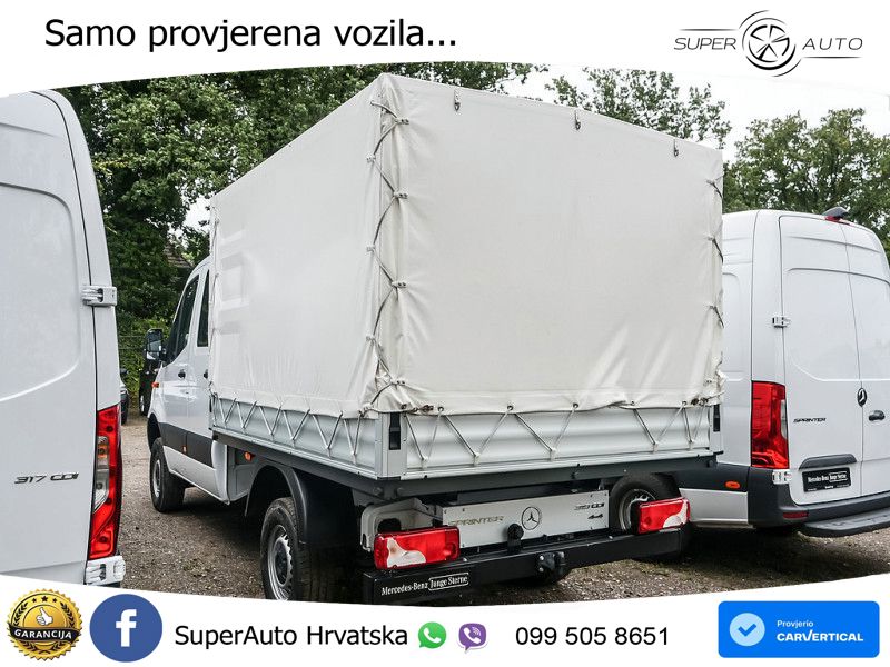 Mercedes-Benz Sprinter 319 PRITSCHE DOKA ALLRAD LED KLIMA AHK 190 KS