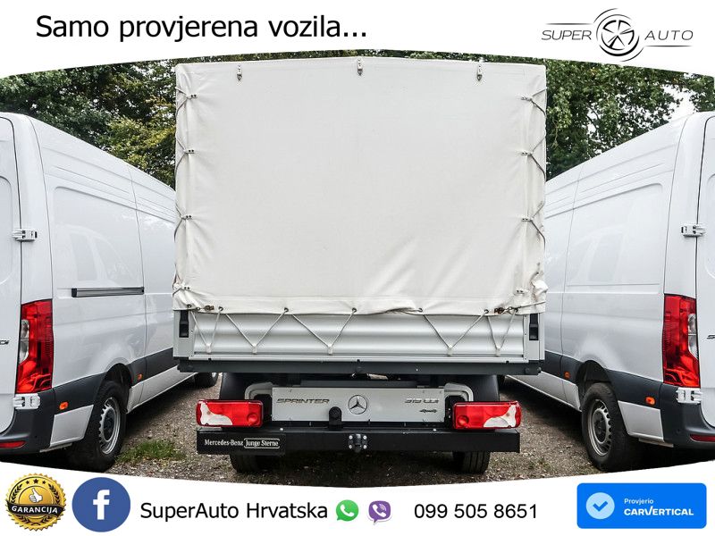 Mercedes-Benz Sprinter 319 PRITSCHE DOKA ALLRAD LED KLIMA AHK 190 KS