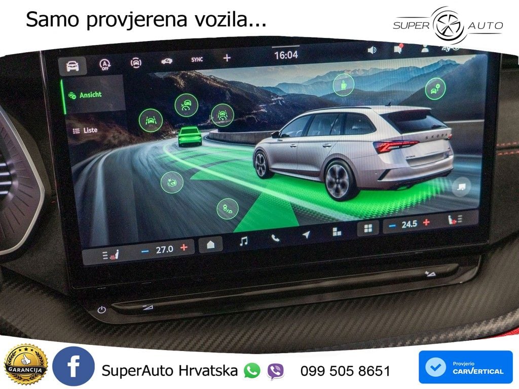 Škoda Octavia Combi RS 2.0 TSI (265 KS) DSG LED+GR SJED+ACC