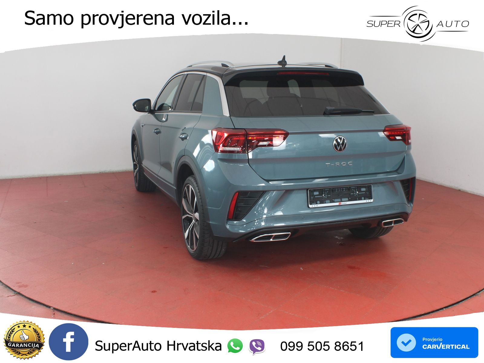 Volkswagen T-Roc 1.5 TSI (150 KS) DSG R-Line LED+GR SJED+ACC