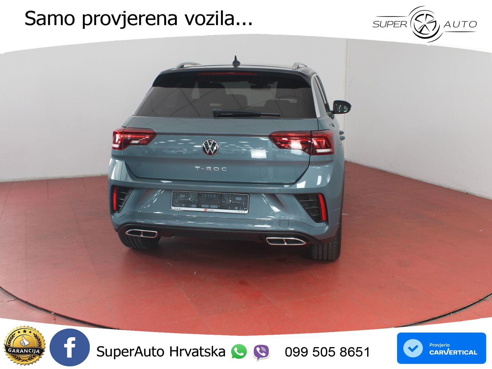 Volkswagen T-Roc 1.5 TSI (150 KS) DSG R-Line LED+GR SJED+ACC