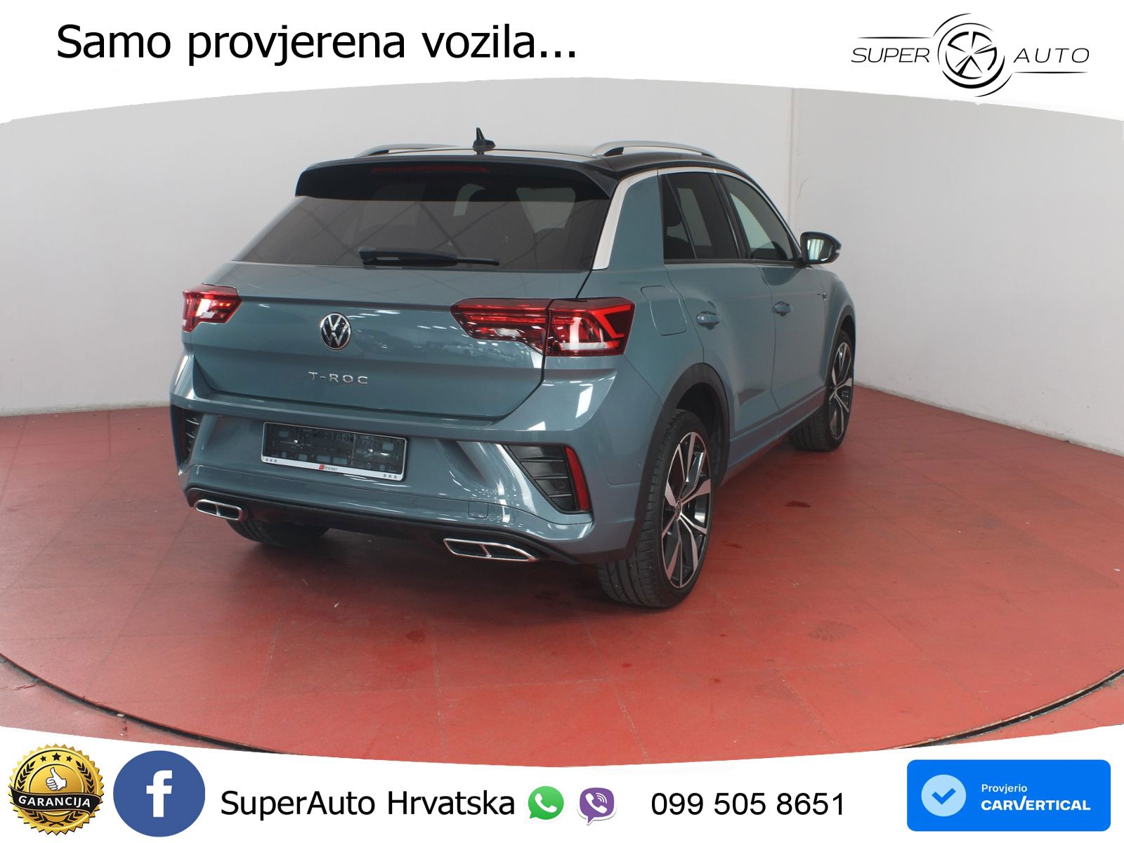 Volkswagen T-Roc 1.5 TSI (150 KS) DSG R-Line LED+GR SJED+ACC