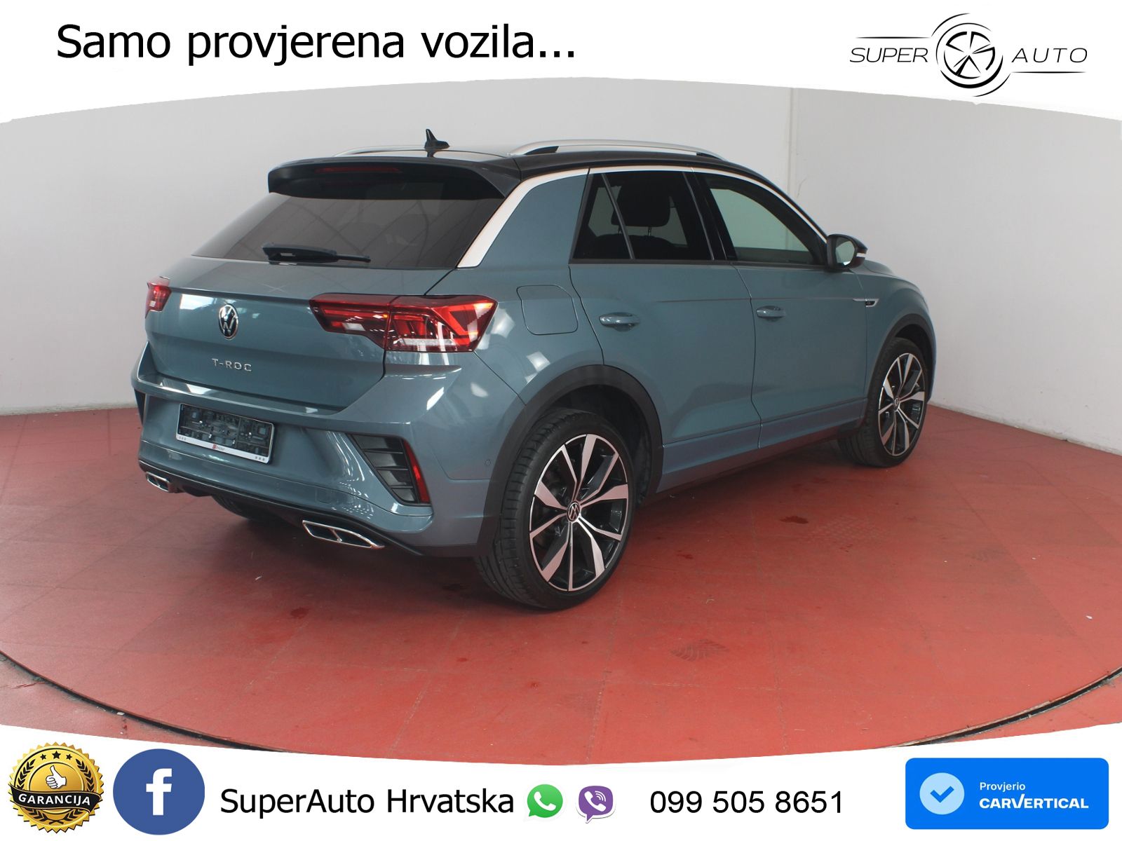 Volkswagen T-Roc 1.5 TSI (150 KS) DSG R-Line LED+GR SJED+ACC
