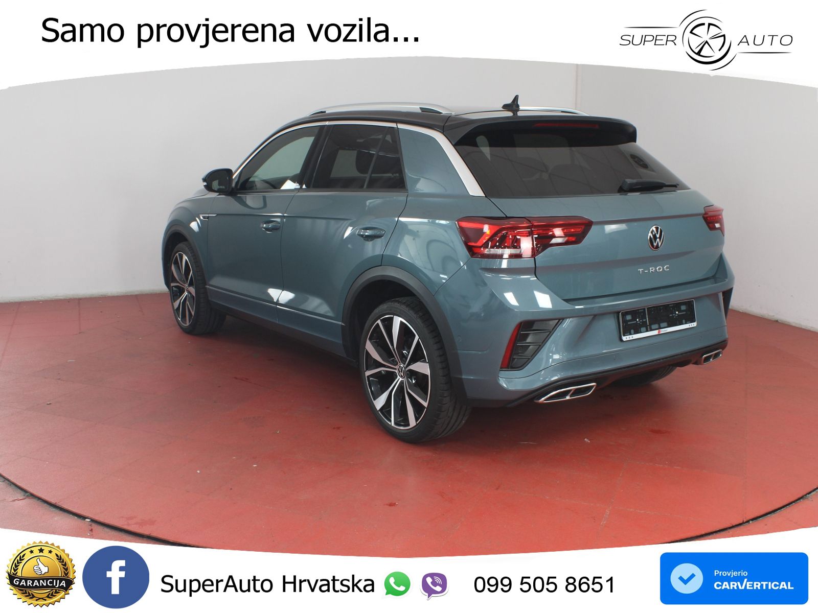 Volkswagen T-Roc 1.5 TSI (150 KS) DSG R-Line LED+GR SJED+ACC