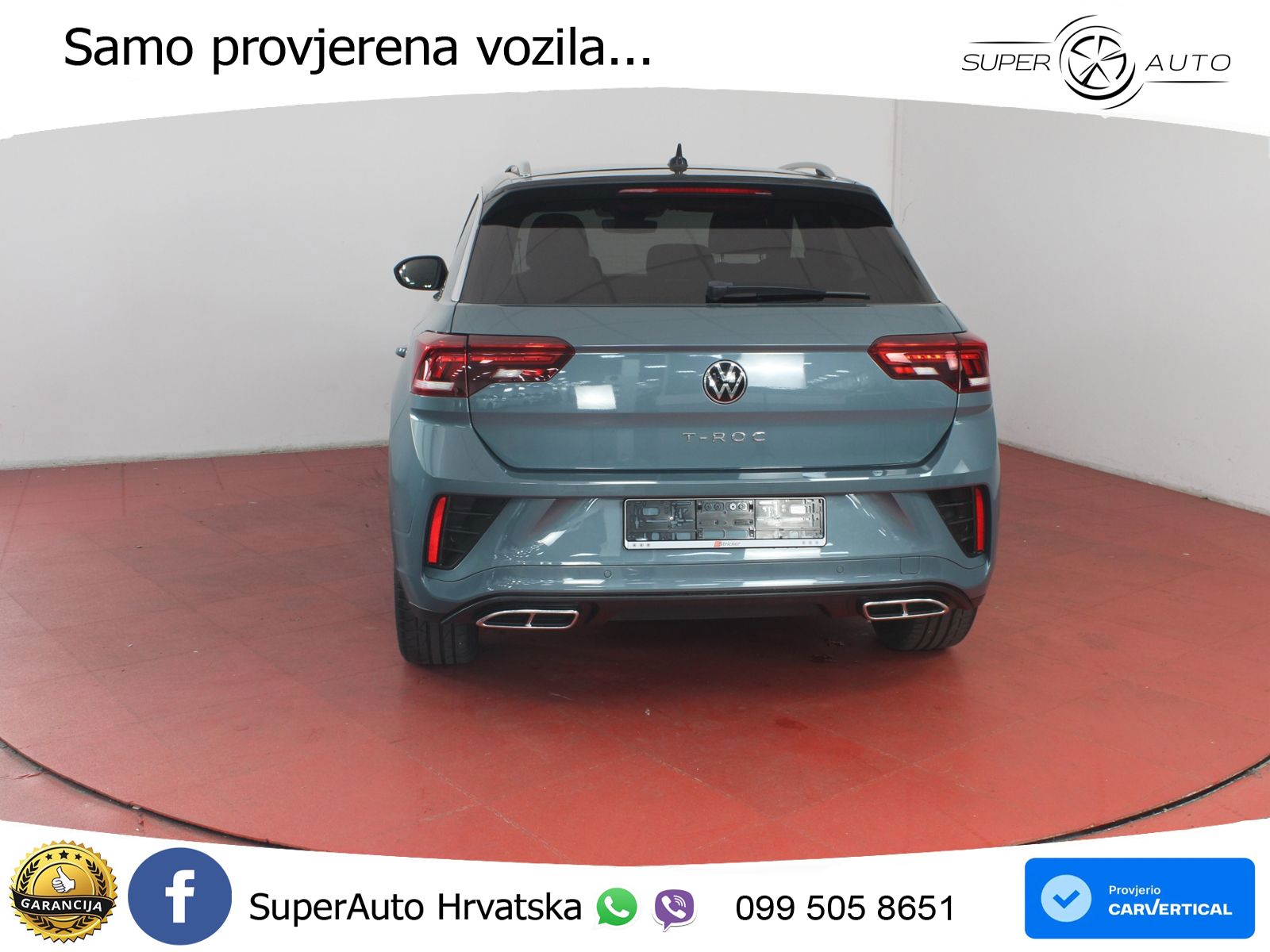 Volkswagen T-Roc 1.5 TSI (150 KS) DSG R-Line LED+GR SJED+ACC
