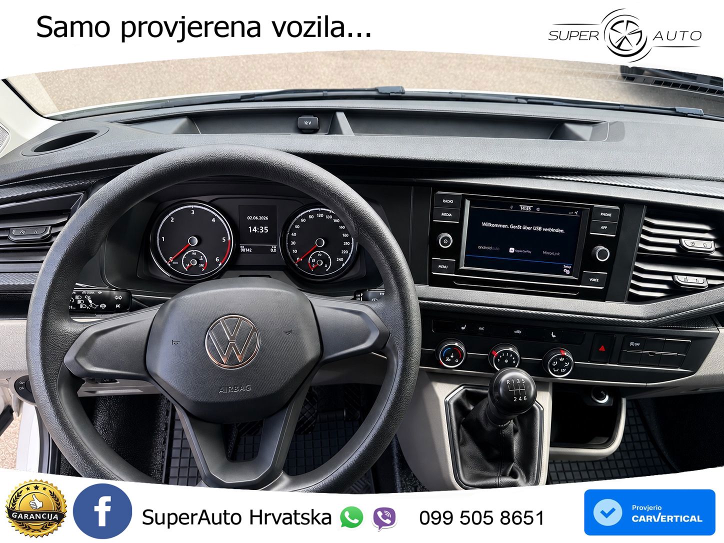 Volkswagen T6.1 Transporter LANG KLIMA SHZ BOTT SCHRANK STH 110 KS