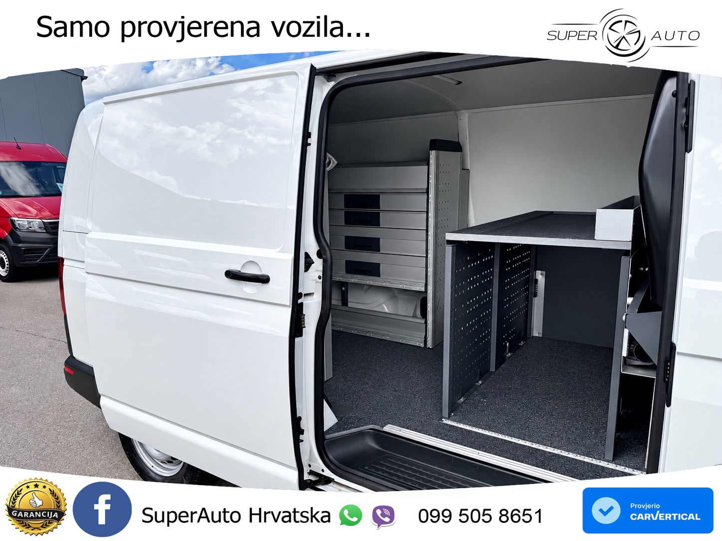 Volkswagen T6.1 Transporter LANG KLIMA SHZ BOTT SCHRANK STH 110 KS