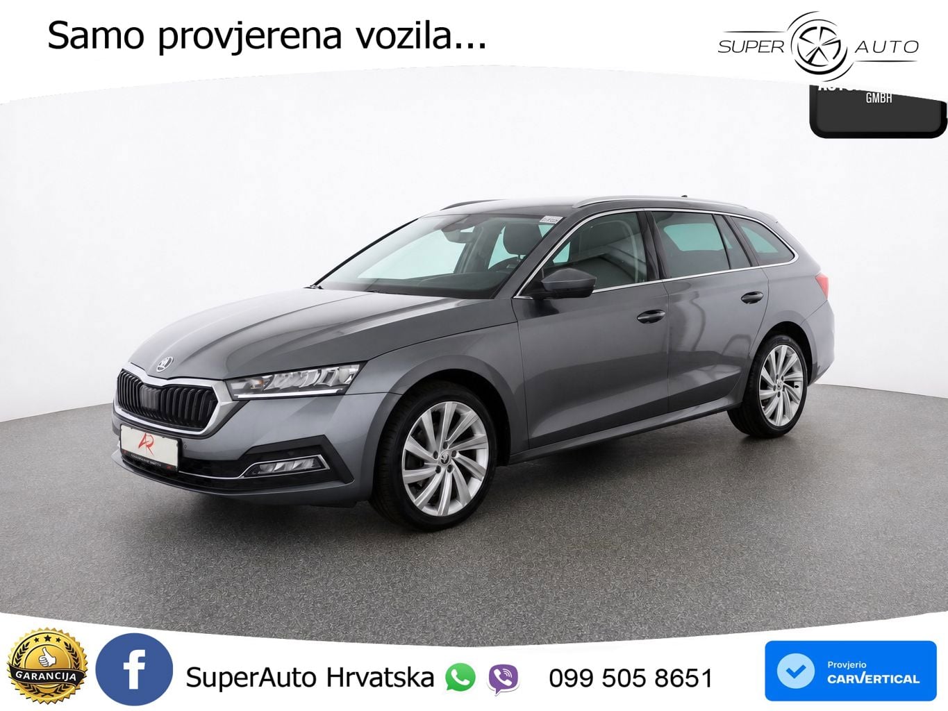 Škoda Octavia Combi 2.0 TDI (150 KS) DSG LED+GR SJED+ACC