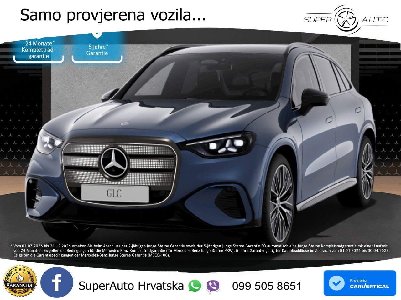 Mercedes GLC 400 94 kWh (489 KS) 4MATIC EQ Technology AMG ZRAČNI+ACC+GR SJED+KAM+PANO