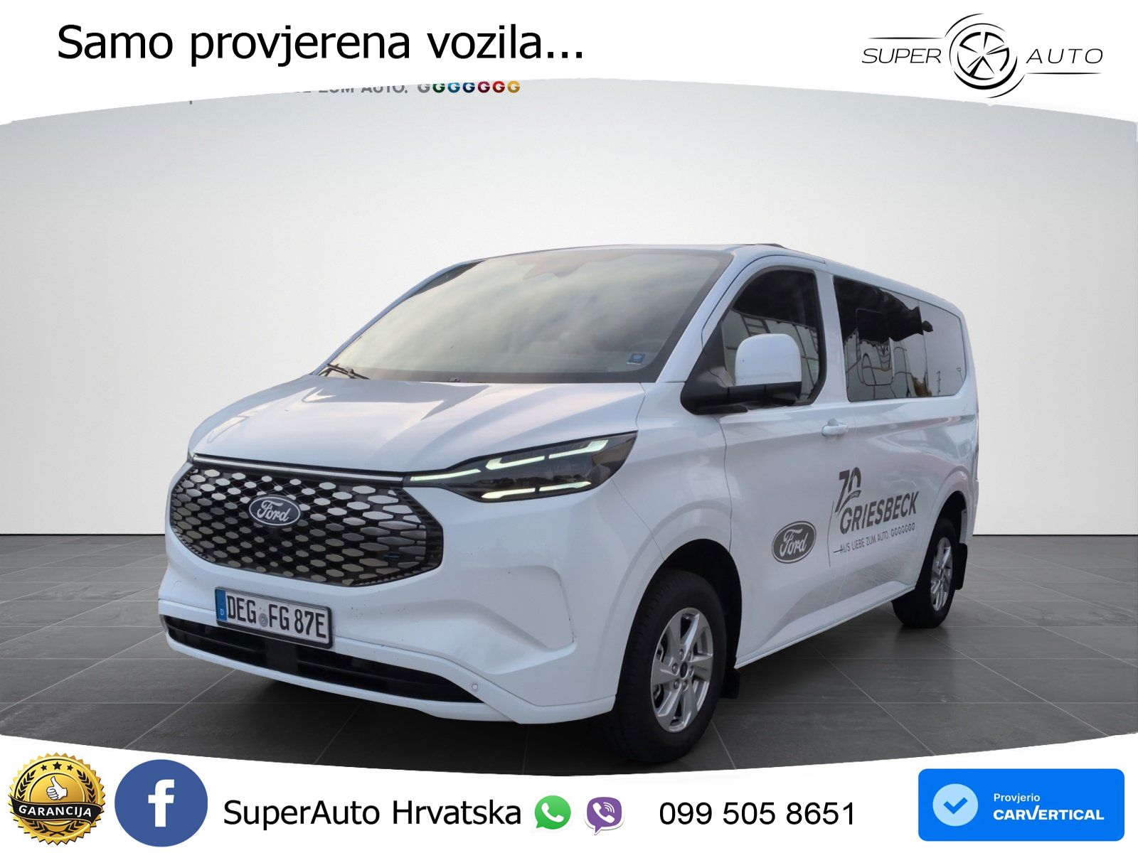 Ford Transit Custom Kombi BEV E 340 L1 Limited AHK 218 KS