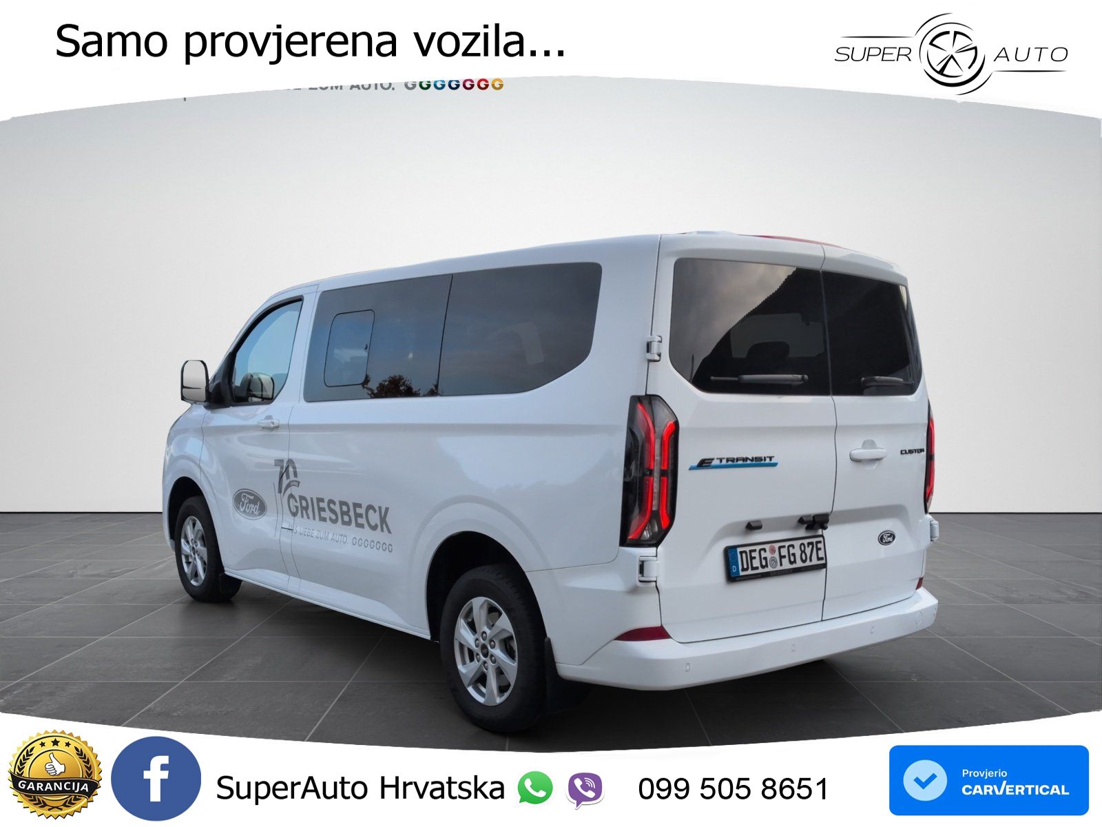 Ford Transit Custom Kombi BEV E 340 L1 Limited AHK 218 KS