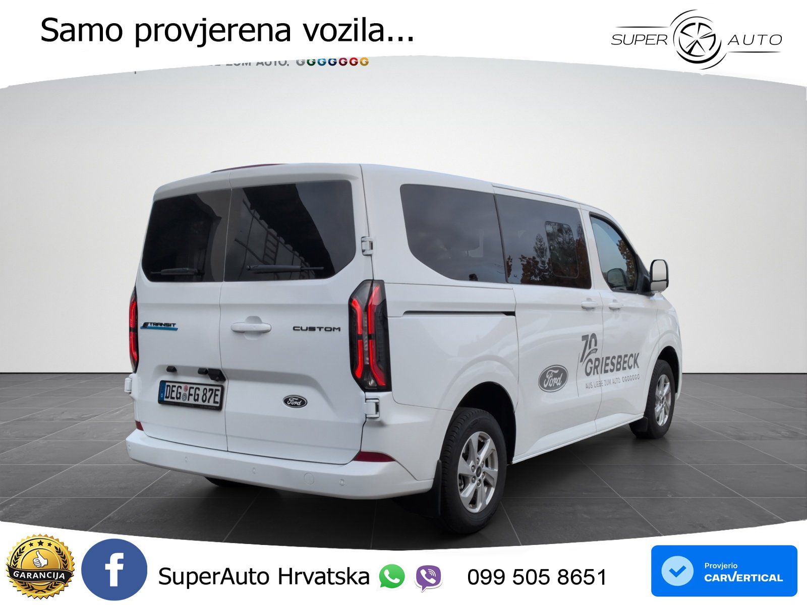 Ford Transit Custom Kombi BEV E 340 L1 Limited AHK 218 KS