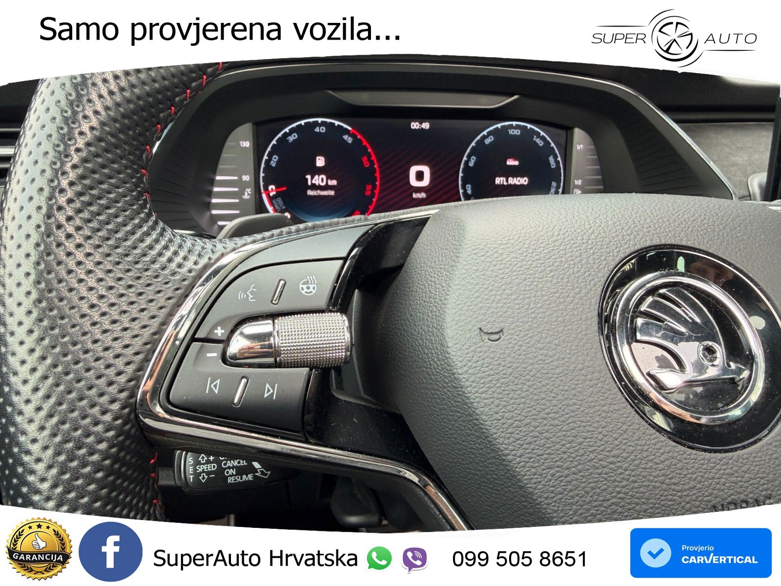 Škoda Octavia Combi RS 2.0 TDI (200 KS) 4x4 DSG LED+GR SJED+ACC