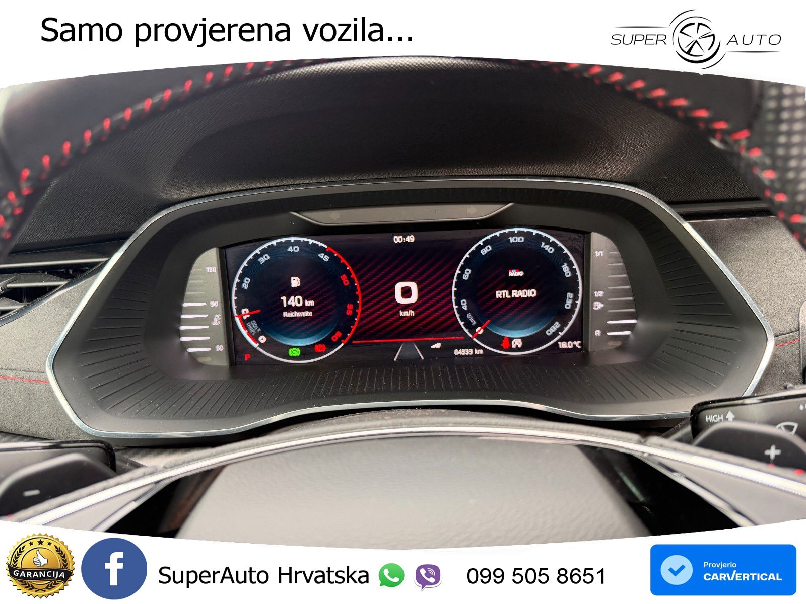 Škoda Octavia Combi RS 2.0 TDI (200 KS) 4x4 DSG LED+GR SJED+ACC