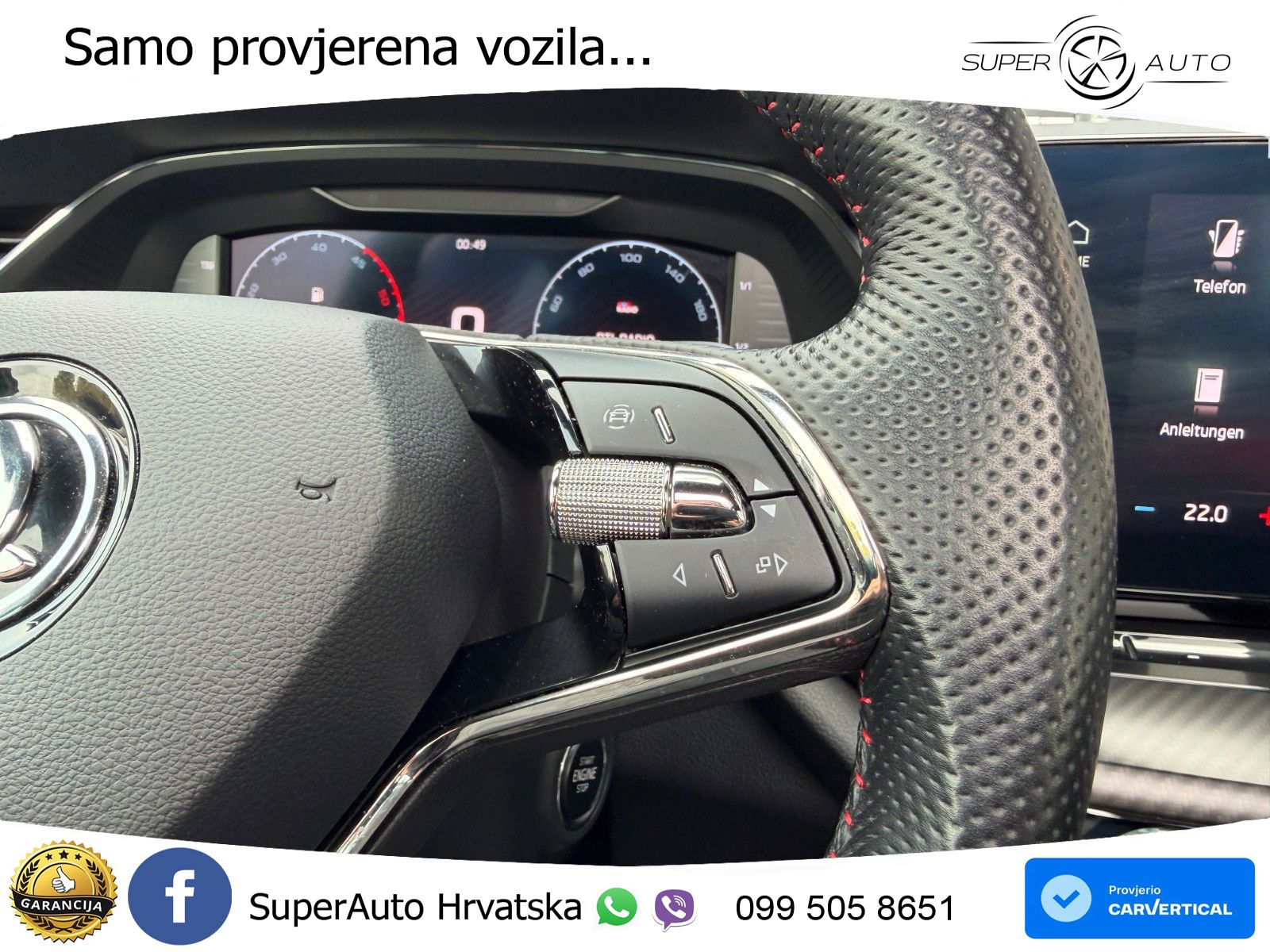 Škoda Octavia Combi RS 2.0 TDI (200 KS) 4x4 DSG LED+GR SJED+ACC