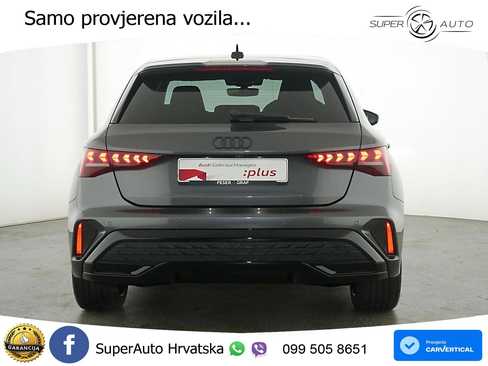 Audi A3 Sportback 40 TFSI e (204 KS) Plug-in Hybrid S tronic S line ACC+GR SJED+360+PANO