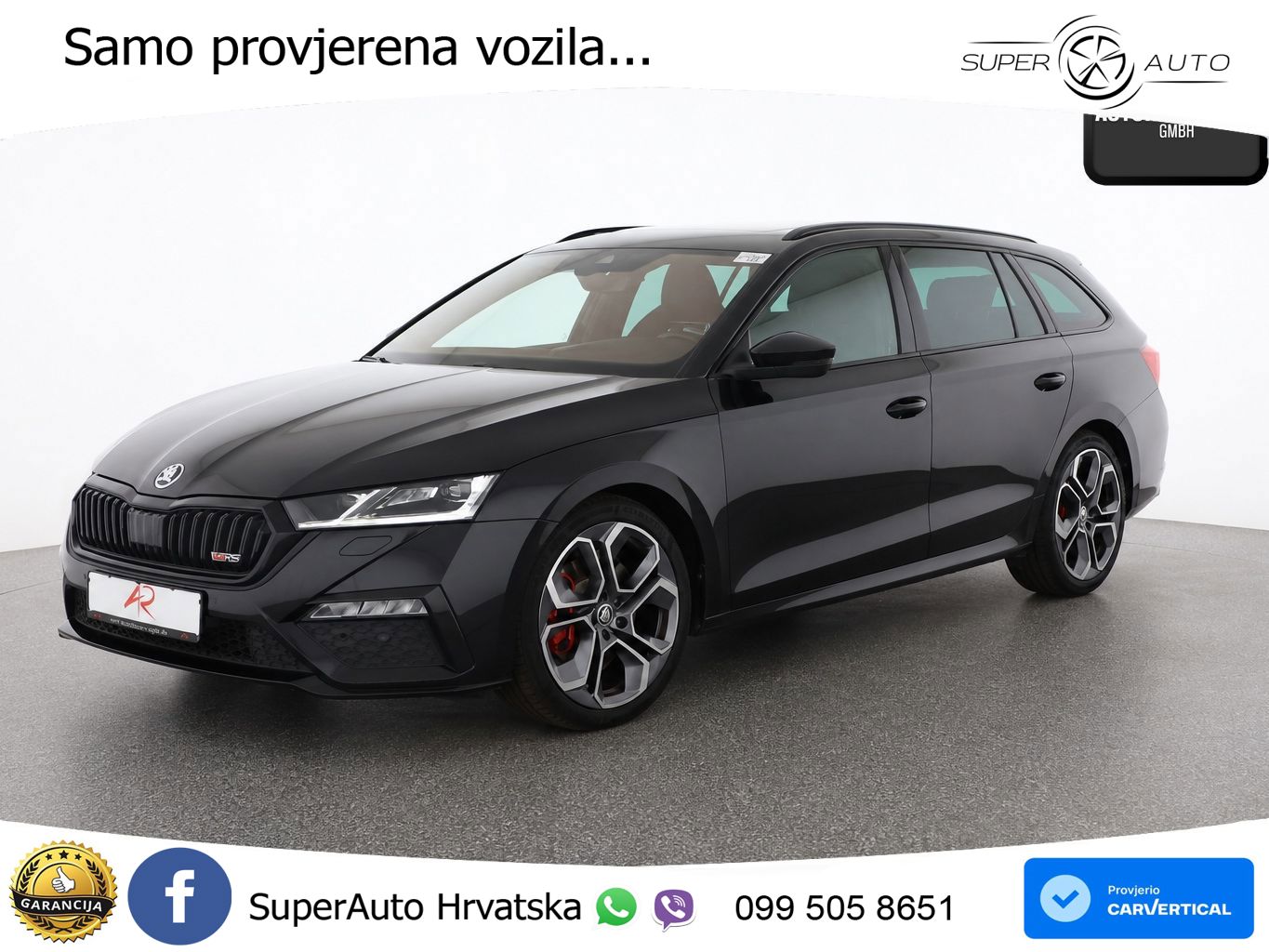 Škoda Octavia Combi RS 2.0 TSI (245 KS) DSG LED+GR SJED+ACC
