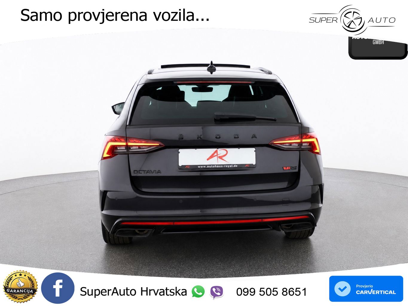Škoda Octavia Combi RS 2.0 TSI (245 KS) DSG LED+GR SJED+ACC