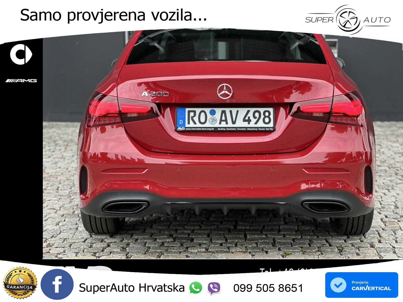Mercedes-Benz A 200 7G-DCT AMG LED+GR SJED+ACC