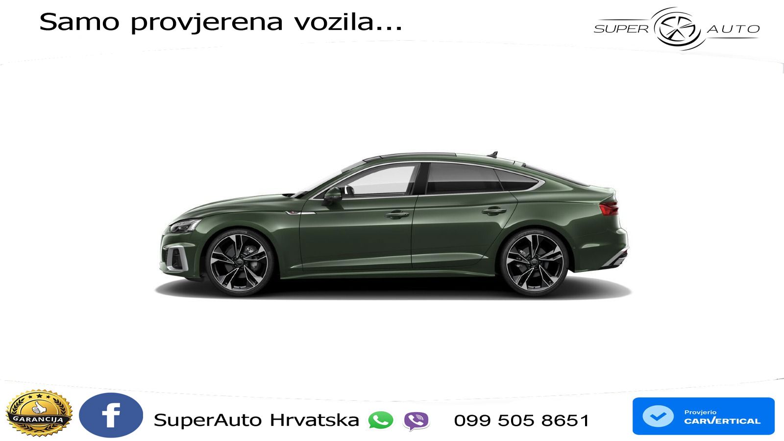 Audi A5 Sportback  40 TFSI (204 KS) S tronic S line LED+GR SJED+ACC