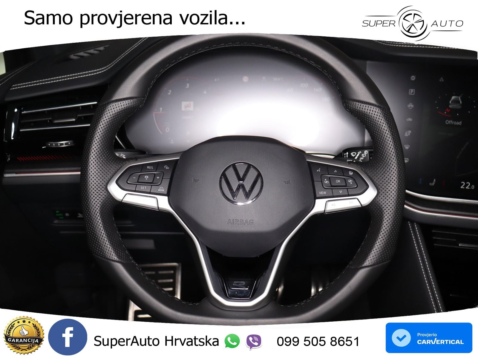 Volkswagen Touareg 3.0 V6 TDI (286 KS) 4MOTION Tiptronic R-Line ZRAČNI+ACC+GR SJED+KAM+PANO