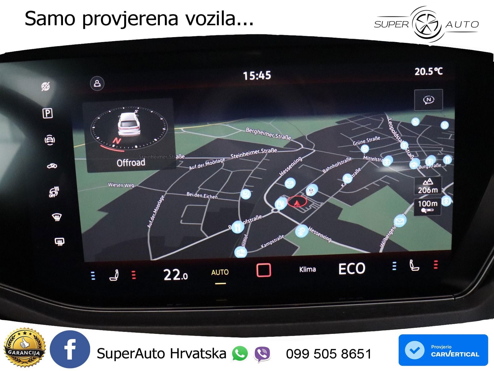 Volkswagen Touareg 3.0 V6 TDI (286 KS) 4MOTION Tiptronic R-Line ZRAČNI+ACC+GR SJED+KAM+PANO