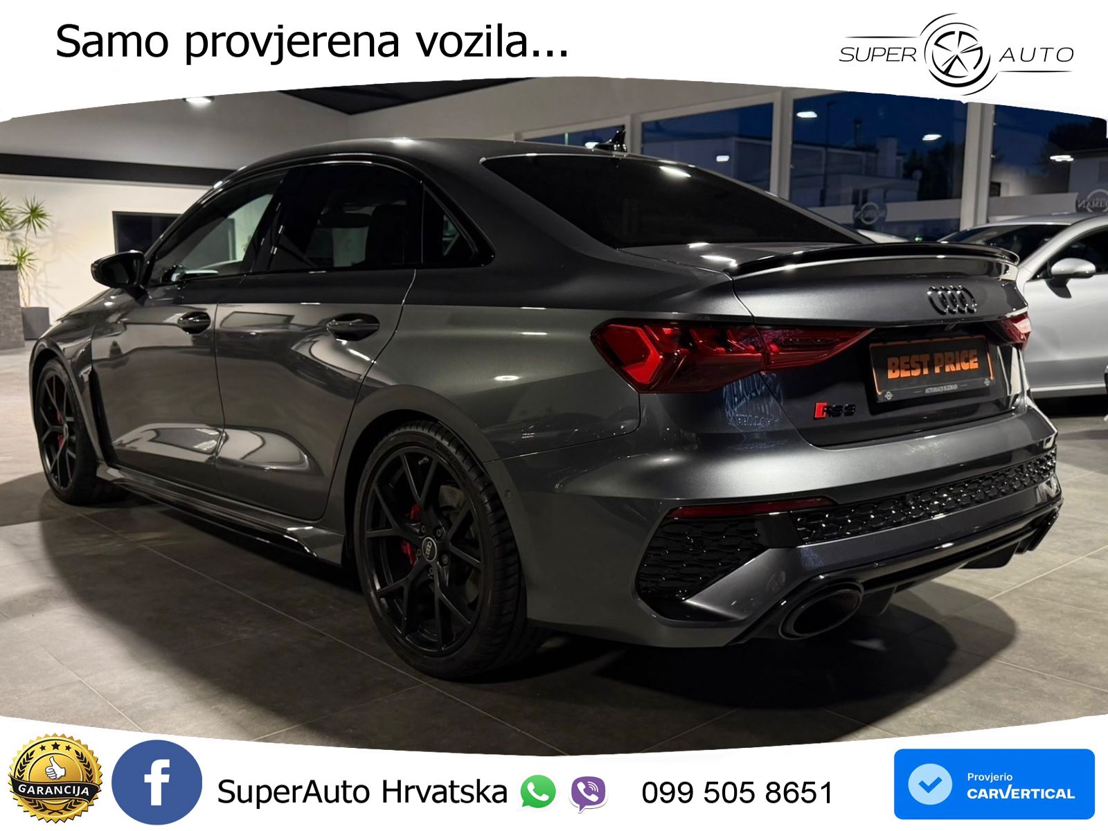 Audi RS3 Sportback 2.5 TFSI (400 KS) quattro S tronic MATRIX+GR SJED+KAM