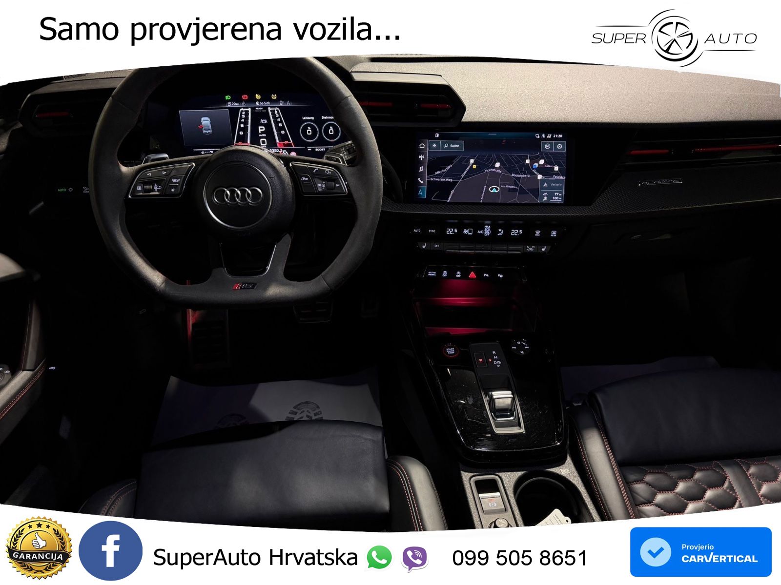 Audi RS3 Sportback 2.5 TFSI (400 KS) quattro S tronic MATRIX+GR SJED+KAM