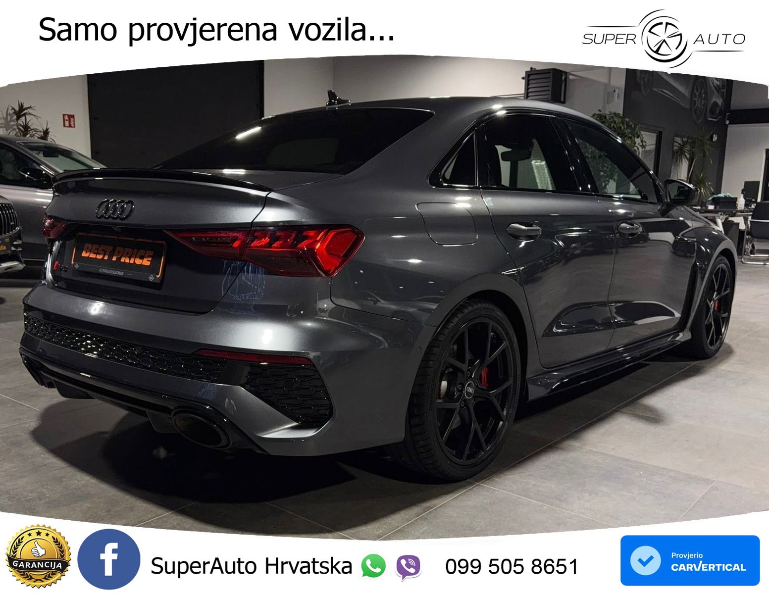 Audi RS3 Sportback 2.5 TFSI (400 KS) quattro S tronic MATRIX+GR SJED+KAM