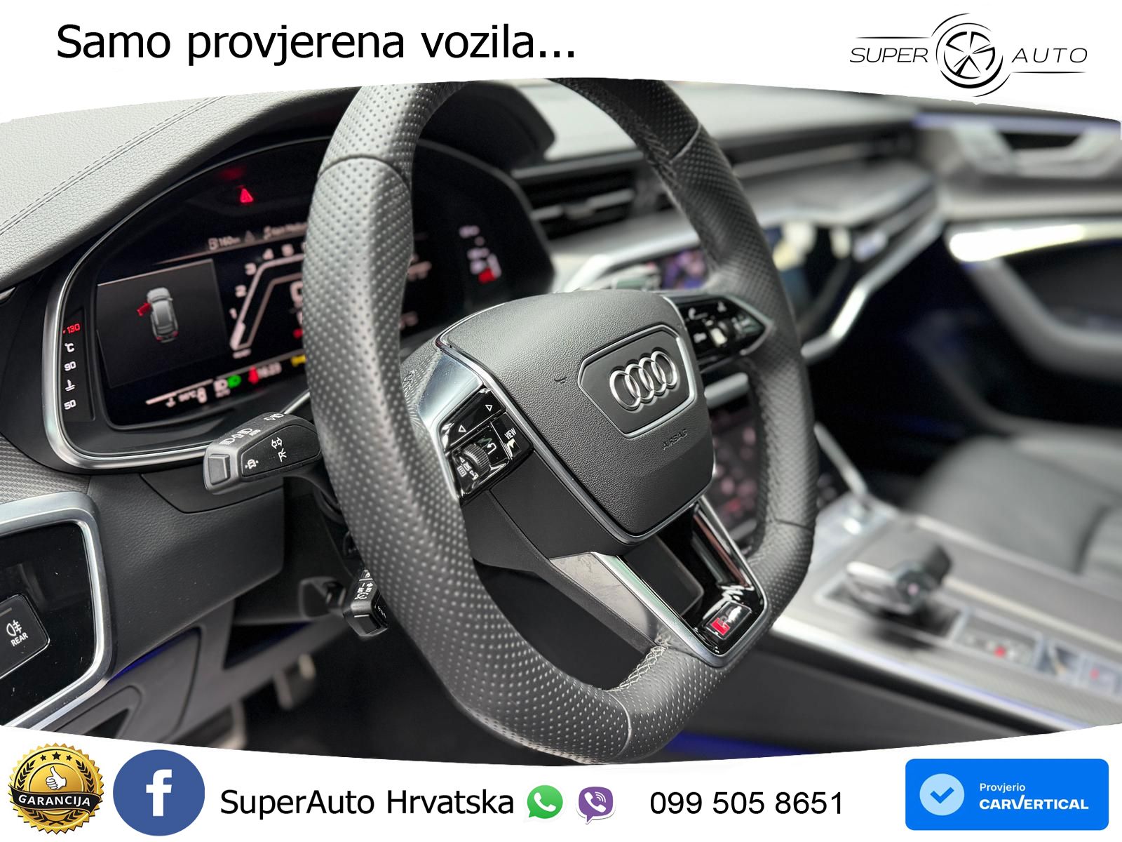 Audi RS6 Avant 4.0 TFSI V8 (600 KS) quattro Tiptronic ZRAČNI+ACC+GR SJED+KAM+PANO