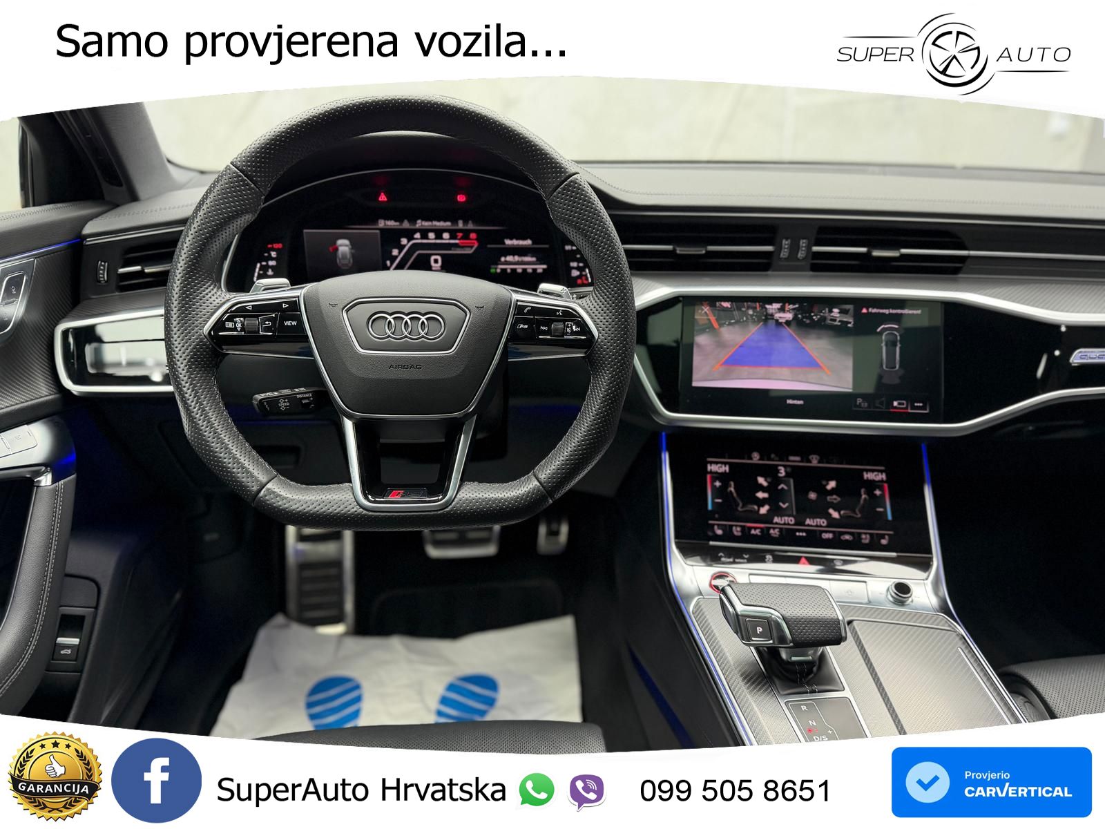 Audi RS6 Avant 4.0 TFSI V8 (600 KS) quattro Tiptronic ZRAČNI+ACC+GR SJED+KAM+PANO