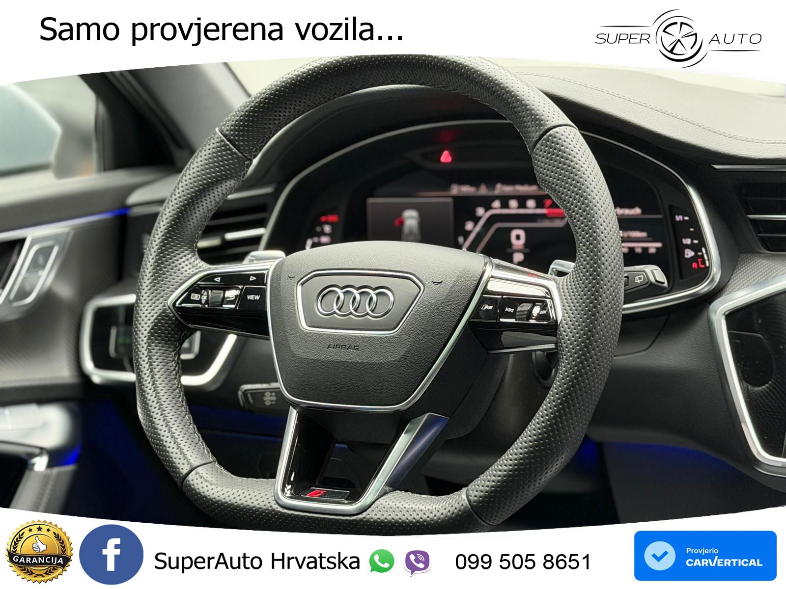 Audi RS6 Avant 4.0 TFSI V8 (600 KS) quattro Tiptronic ZRAČNI+ACC+GR SJED+KAM+PANO