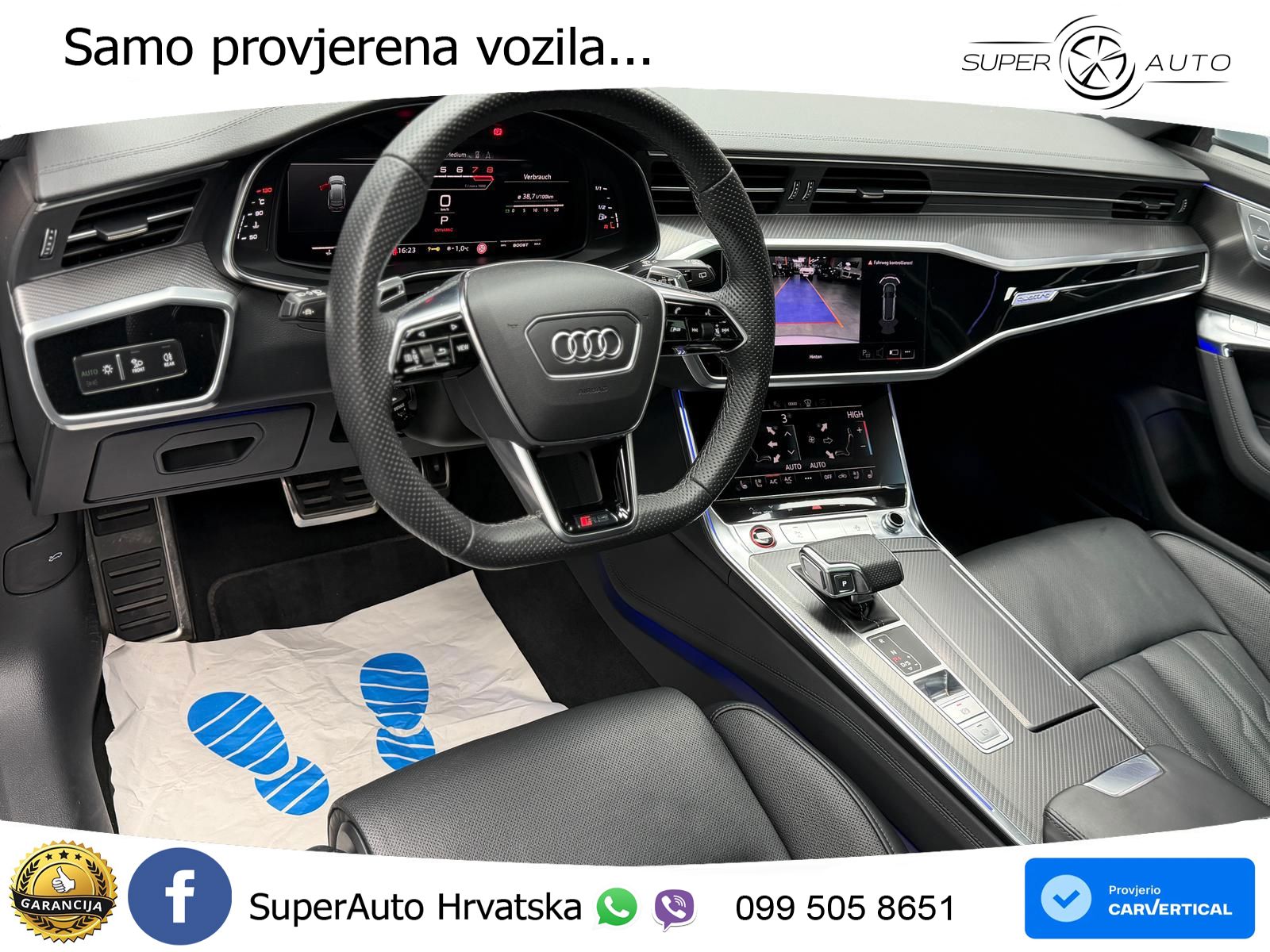 Audi RS6 Avant 4.0 TFSI V8 (600 KS) quattro Tiptronic ZRAČNI+ACC+GR SJED+KAM+PANO