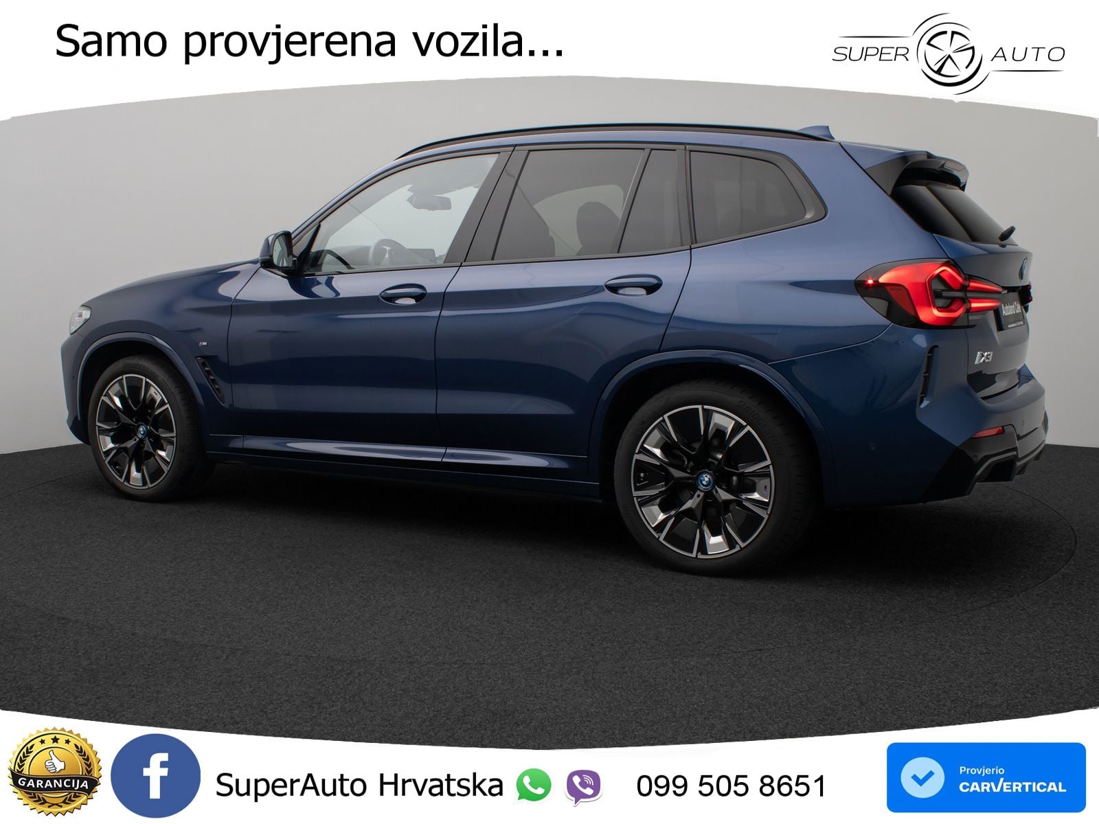 BMW iX3 80 kWh (286 KS) M Sport LED+GR SJED+ACC