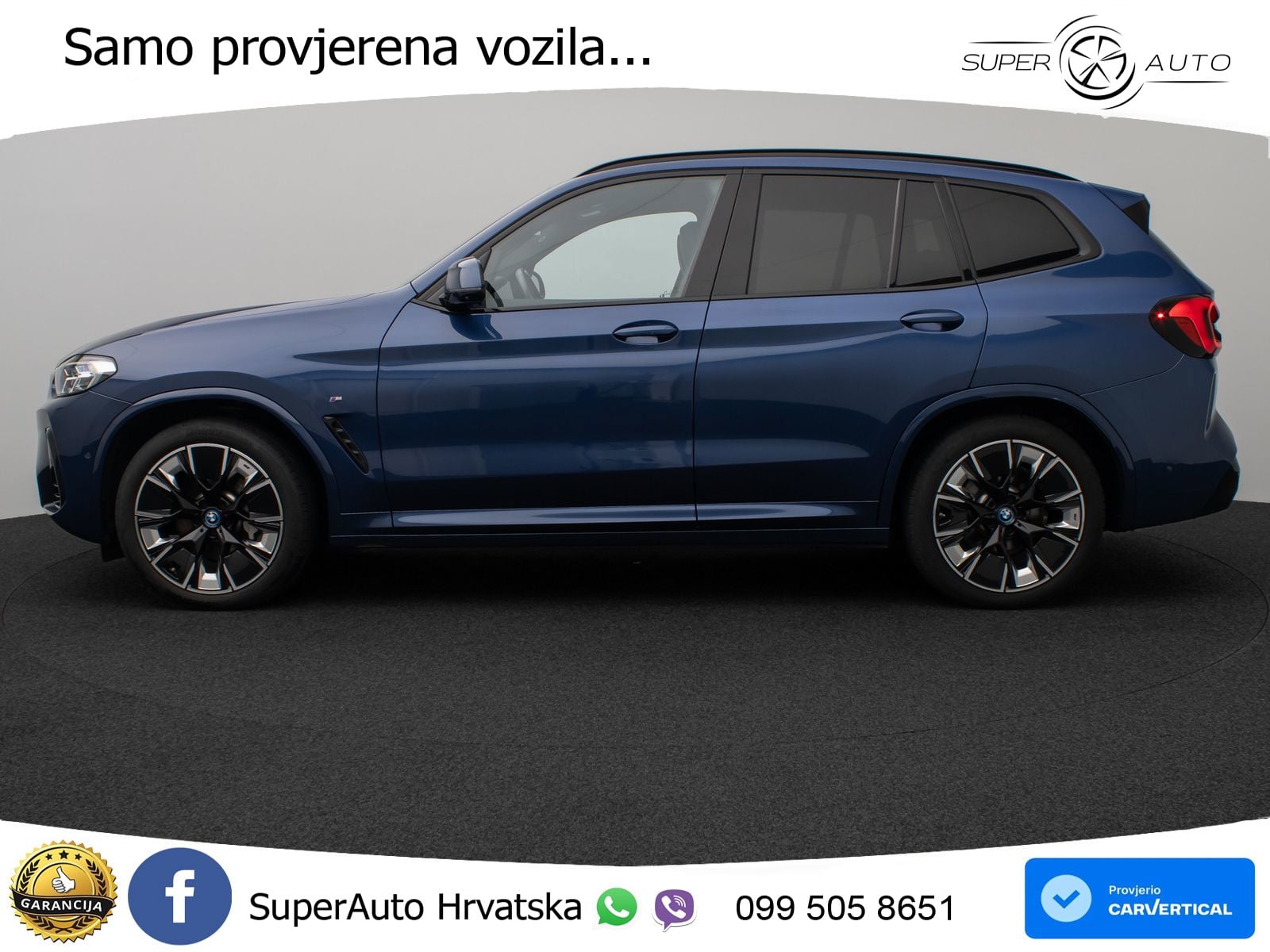 BMW iX3 80 kWh (286 KS) M Sport LED+GR SJED+ACC