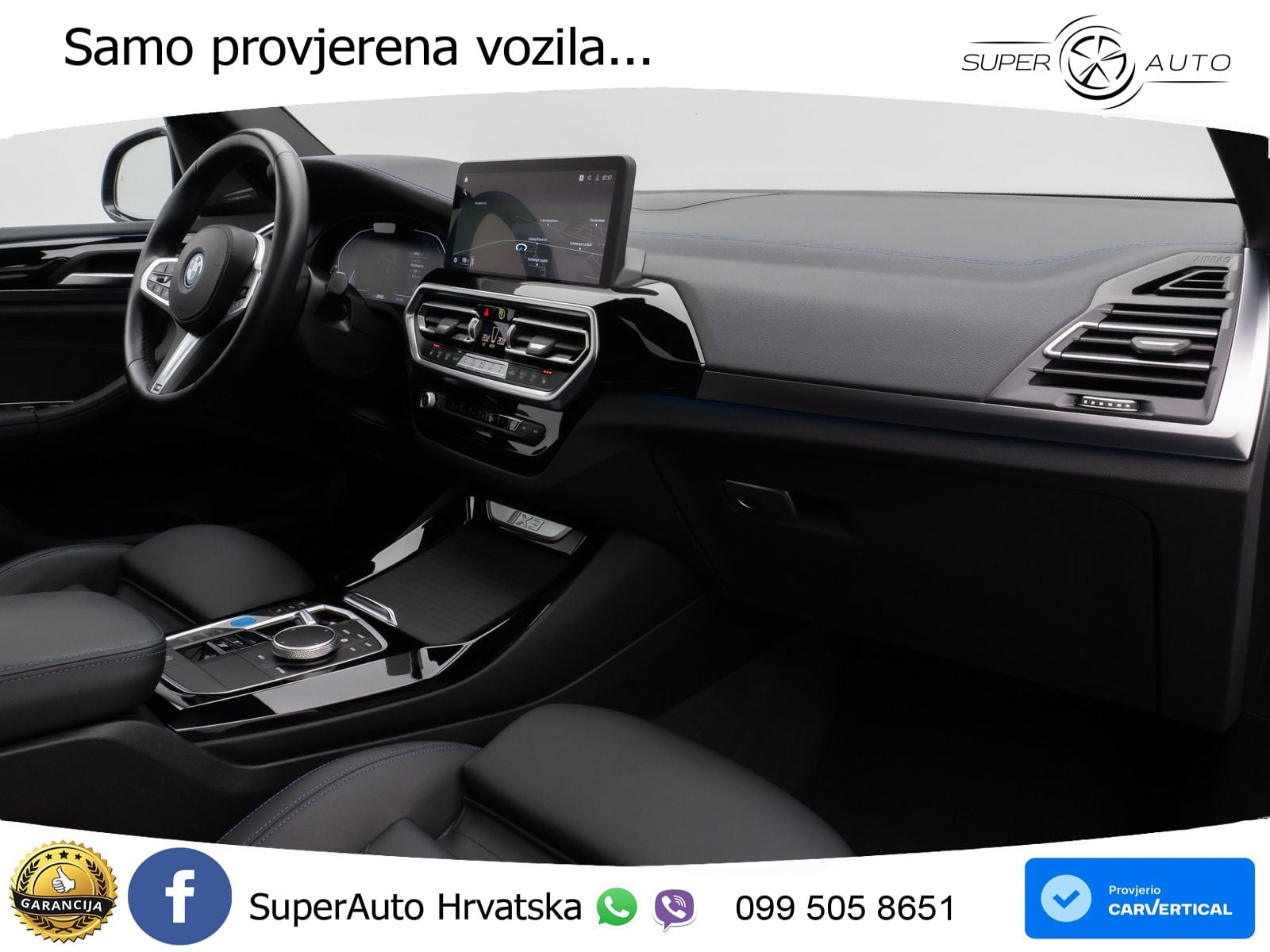 BMW iX3 80 kWh (286 KS) M Sport LED+GR SJED+ACC