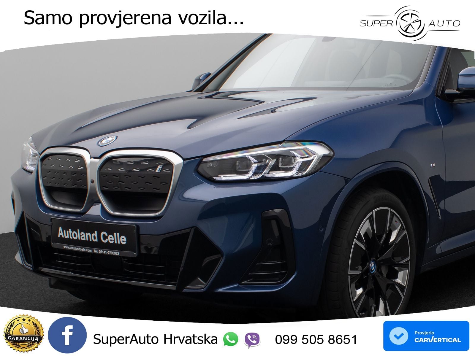 BMW iX3 80 kWh (286 KS) M Sport LED+GR SJED+ACC