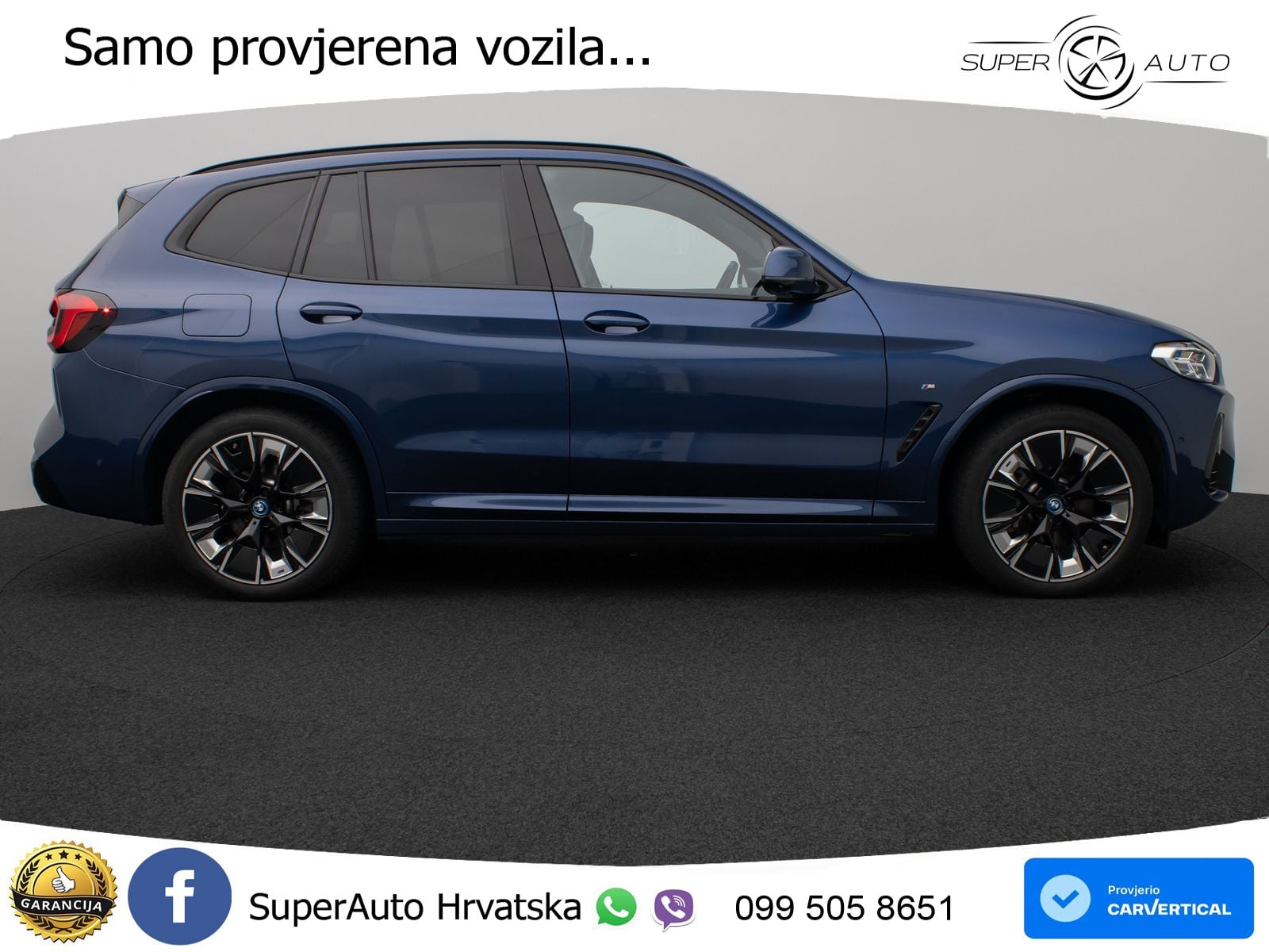 BMW iX3 80 kWh (286 KS) M Sport LED+GR SJED+ACC