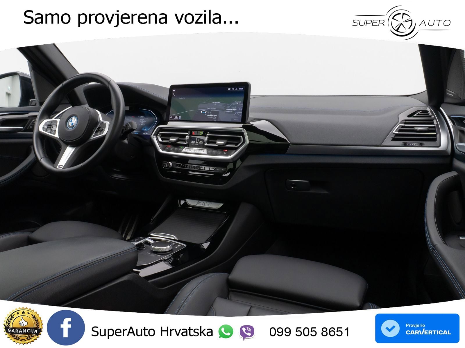 BMW iX3 80 kWh (286 KS) M Sport LED+GR SJED+ACC