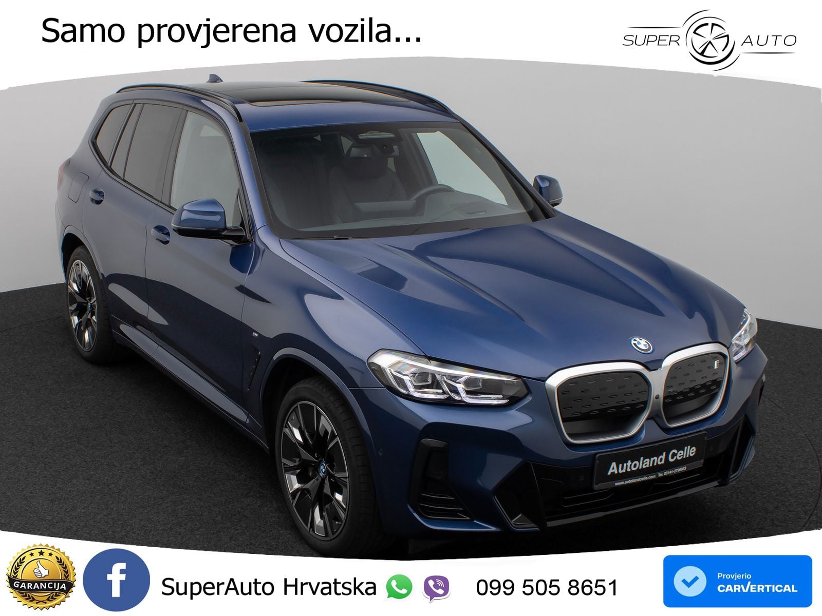 BMW iX3 80 kWh (286 KS) M Sport LED+GR SJED+ACC