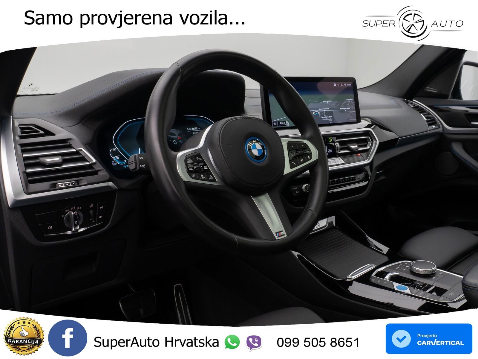 BMW iX3 80 kWh (286 KS) M Sport LED+GR SJED+ACC
