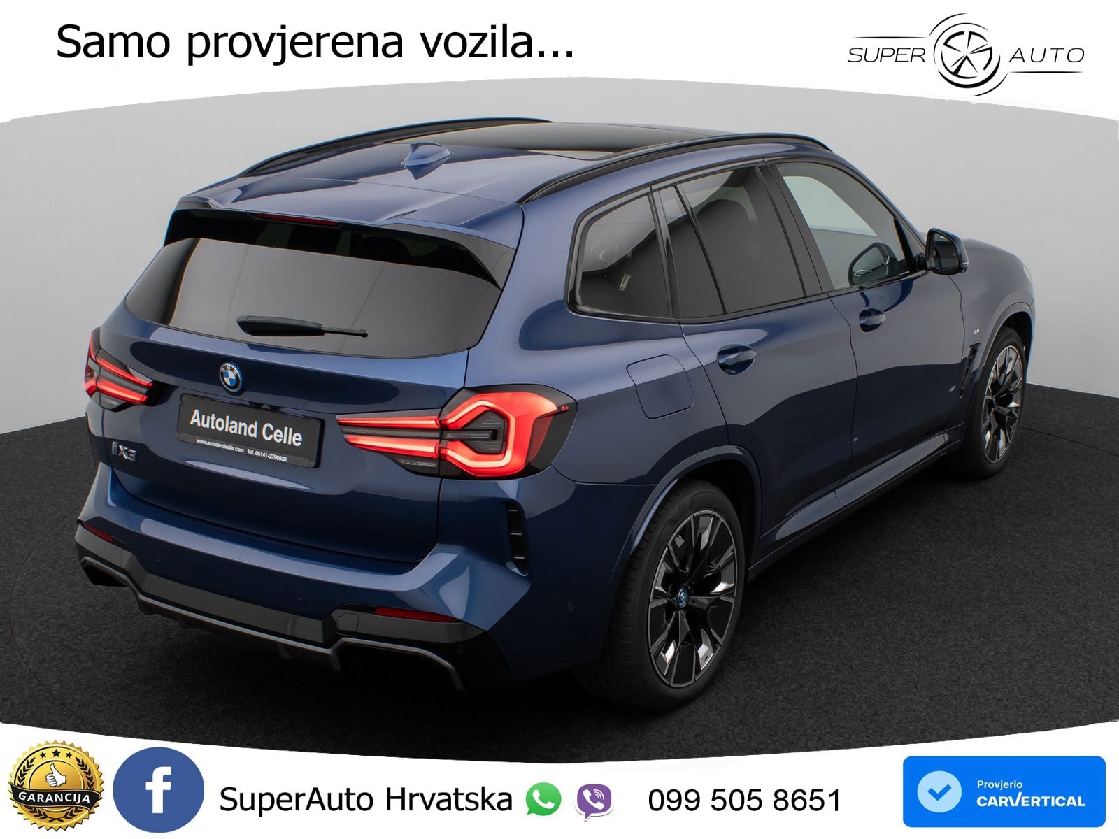 BMW iX3 80 kWh (286 KS) M Sport LED+GR SJED+ACC